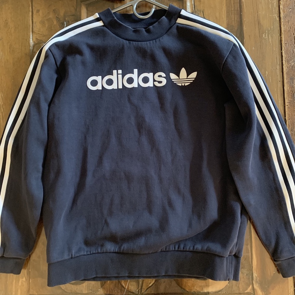 Navy blue Adidas sweatshirt